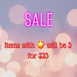 3 for $23 SALE!
